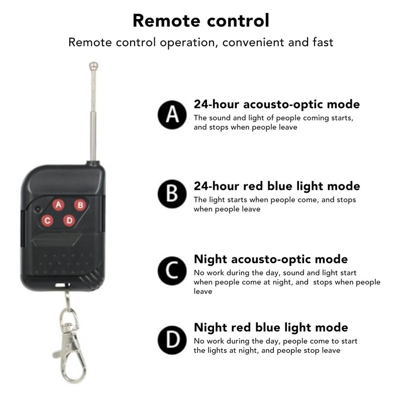 Solar Alarm Lamp Motion Sensor Security Solar Sound Alarm Siren
