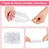 12 pcs Tapas Elásticas de Silicona（6 Redondos Y 6 Cuadrados）,