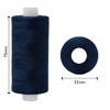 Korbond Sewing Thread - 1000m Polyester Coated Navy Thread –