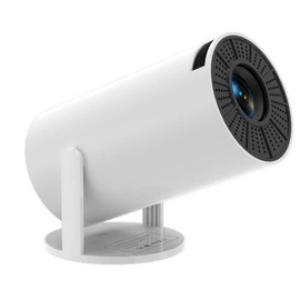 HY300 Projector with WIFI6 and Bluetooth, 4K 1080P Support with Android TV 11.0, Mini Portable Projector 180° Rotatable Movie Projector ,Auto Keystone Compatible for Laptop, PC, Smartphone