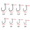 Inline Single Hook for Fishing Lure: 50pcs/Box Large Eye Fishing