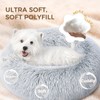 SunStyle Home Dog Bed Medium Size, Donut Round Calming Dog