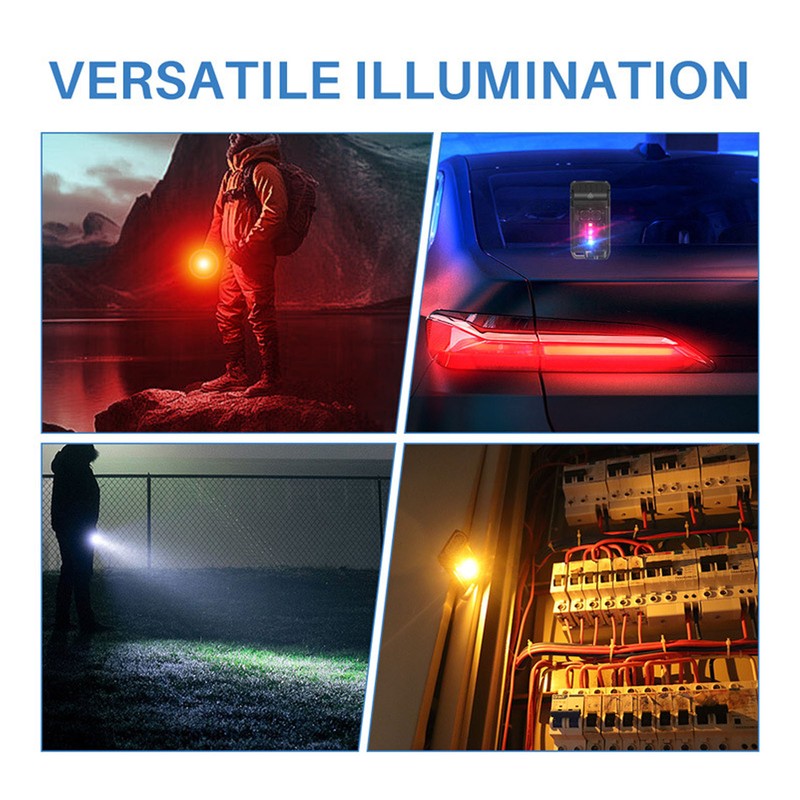 Small Powerful EDC Flashlight Bright 1200LM USB C Rechargeable IP67