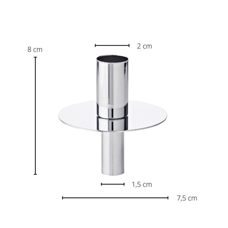 EDZARD Flaschenaufsatz für Kerzen (H 8 cm) - Kerzenständer, Deko