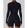 Women's Yoga Jumpsuit, Long Sleeves, One Piece, Zip, Sports and
