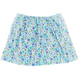 Hayashi MN495301 Wrap Towel, L Size, Approx. 31.5 x 47.2 inches (80 x 120 cm), Aqua Flower, Blue