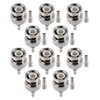 POBADY 10PCS BNC Conectores Macho 50 Ohm BNC Macho Crimpado
