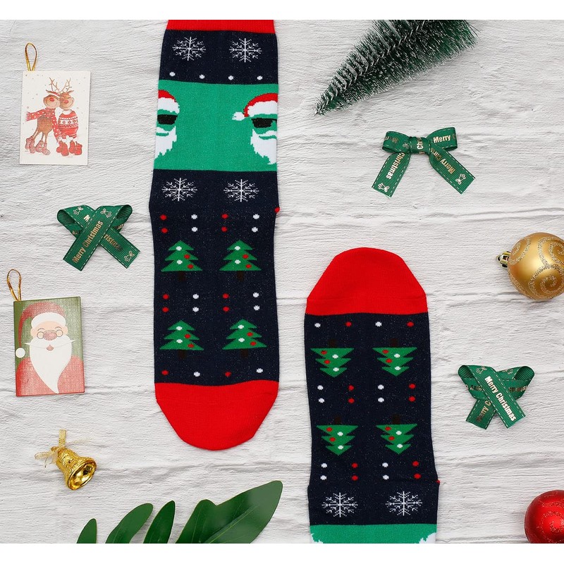 IRISGOD Funny Christmas Socks for Men & Women - Crazy