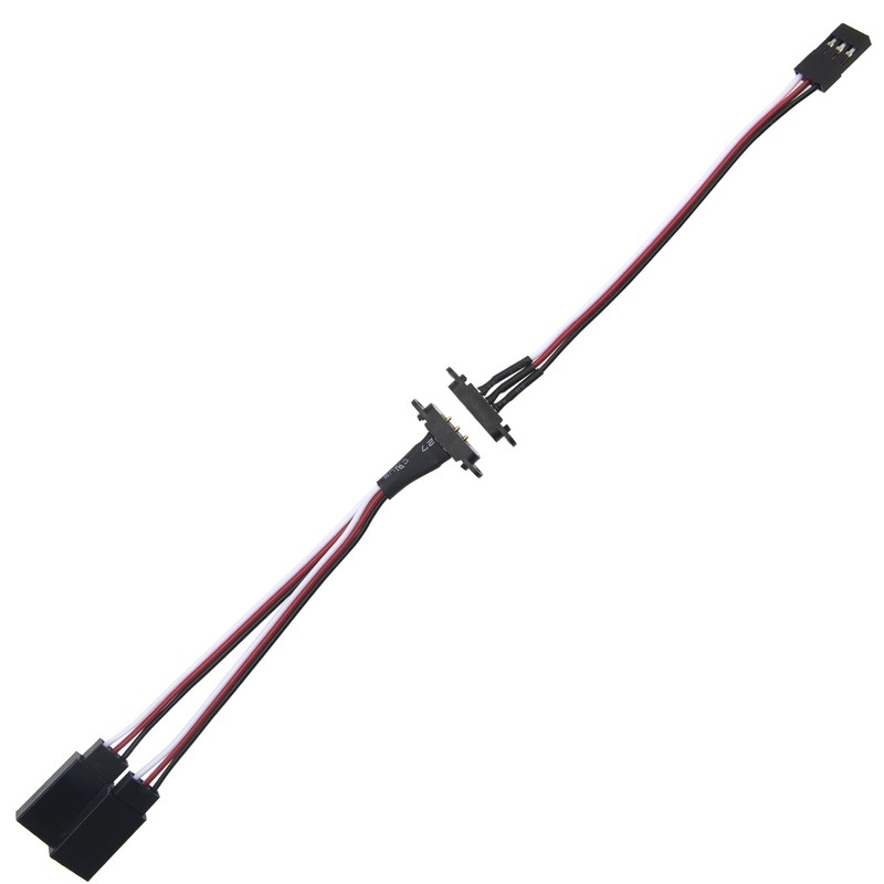 Vgoohobby 5Pcs 22cm Magnetic Snap-on JR Y Cable 1 Male