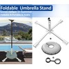 MILIMOLI Foldable Portable Beach Umbrella Stand - Portable Patio Umbrella