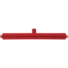 Vikan 77134 Rubber Polypropylene Frame Double Blade Squeegee, 20", Red