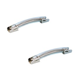 Adam Hall Hardware 3428 M2 AH – 2 x Belt Handle with Transparent PVC Handle, 210 mm