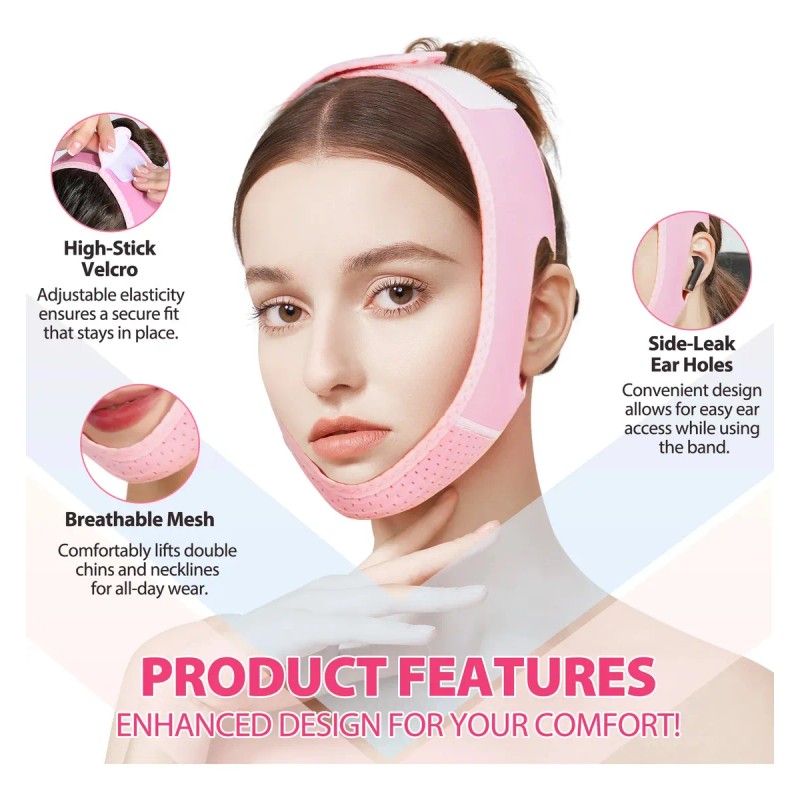Faja Facial Mentonera Reafirmante Para Bichectomía Grande