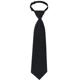 CXNXFD 1 x children's tie, pre-tied knotless adjustable boys and girls tie, for uniform dresses, holiday, party, costume accessories, black