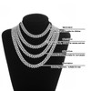HVBIHOC Cuban Link Chain Mens Ice Out Miami Cuban Necklace
