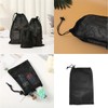 10PCS Nylon Mesh Drawstring Bag With Cord Lock, 8 x