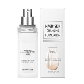 Color Matching Foundation,Color Adjusting Foundation - SPF 30 Coverage Cream Hydrating Natural Base Glow Face Women Lightweight for Daily