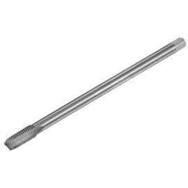 uxcell Metric Thread Tap M10 x 1.25 H2 200mm Extra Long Straight Flute Screw Thread Milling Machine Taps Threading Tapping Repair Tool