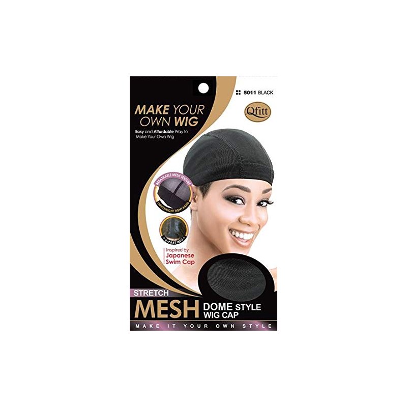 (6 Pack) Qfitt - Mesh Dome Style Wig Cap #5011