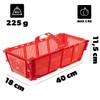 KADAX Plastic Harvest Basket, 40 x 18 x 11.5 cm,