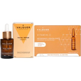 Valquer Pack Facial Vitamina C Serum 30 ml y Ampollas 5 x 2 ml