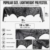 Black Lace Spider Web Mantel Scarf for Halloween – 18