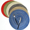 Egurs Set of 6 Round Place Mats 38 cm Braided