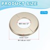 PATIKIL Wall Split Flange 2.01" (51mm),2 Pcs ABS Round Self-Adhesive