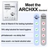ARCHXX Cotton-Like Softness Hand Sanitizer Wipes, 200 Count, Individually Wrapped