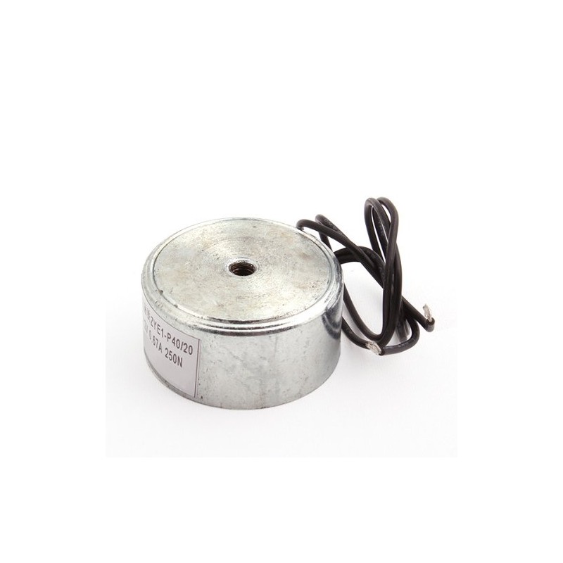 55LB 25kg Electric Lifting Magnet Electromagnet Solenoid Lift Holding 40mm