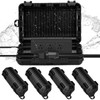 Frienda IP44 Large Outdoor Waterproof Extension Cord Box with 4