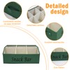 Xbopetda Snack Organizer for Countertop, Fabric Snack Bar Station with