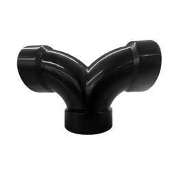 Lesso 3''Double Degree 90 ELBOW ABS pipe fittings Black, 3 Inch