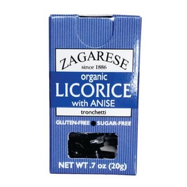 Zagarese 100% Organic Licorice with Anise, 0.88-Ounce Flip Top Boxes (Pack of 6)