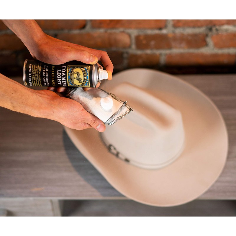 Bickmore Foaming Light Hat Cleaner Kit - Remove Dirt, Dust,