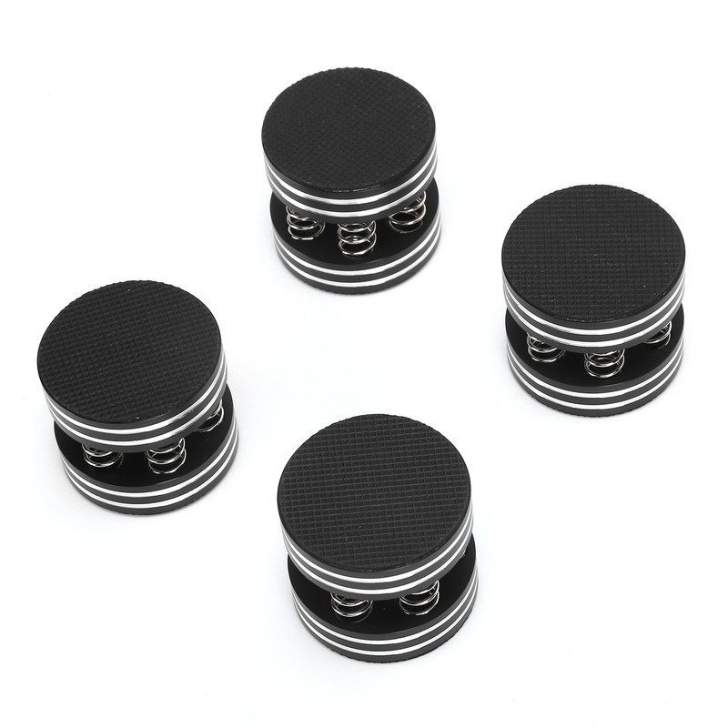 4PCS Spring Speaker Spikes Sound Dampening Feet for HiFi Amplifier/Speaker/Turntable/PlayerBlack