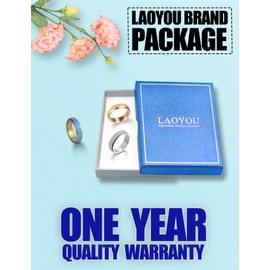 Spinner Ring for Women Anxiety Relief - 6MM Stainless Steel Glitter Rose Gold Silver Rainbow 3pcs Fidget Rings Band Pack Mother's Day Birthday Gifts For Mom Daughter Girlfriend Girls Size 5.5