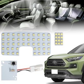 TORIBIO Corolla Cross LED Room Lamp, Dedicated Design, Interior Light, Corolla Cross ZVG11/ZVG15/ZSG10 R3.9~ Previous Period, Interior Parts, Custom Parts, White, 6000K, Brighter Than Original,