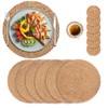 Round Woven Placemats Set of 6, 13 inch Plate Chargers