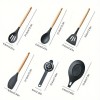 Brodark 35-Piece Wooden Handle Silicone Utensils Set - Beige color