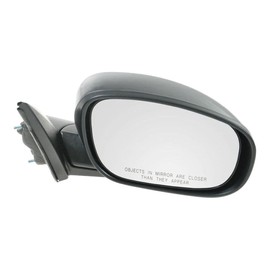TRQ Right Mirror with Heat with Smooth Cover with Smooth Black Cover Passenger Side Compatible with 2005-2008 Chrysler 300 2006-2010 Dodge Charger Magnum CH1321231 CH1321309