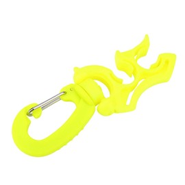 Diving Hose Clip Holder Premium Plastic 2 Hoses Adjustable Stable Suitable for Snorkelling (Green)