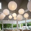 LIHAO Paper Lanterns, White Lanterns, Paper Lanterns, Pack of 10,
