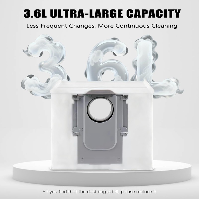 20 Pack Replacement Dust Bags for Roborock Q7, Q7+, Q7