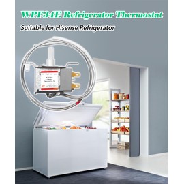 WPF34E Mini Fridge Thermostat Fits For Hisense Refrigerator,2Pin 1806104 Universal Freezer&Refrigerator Thermostat Controller