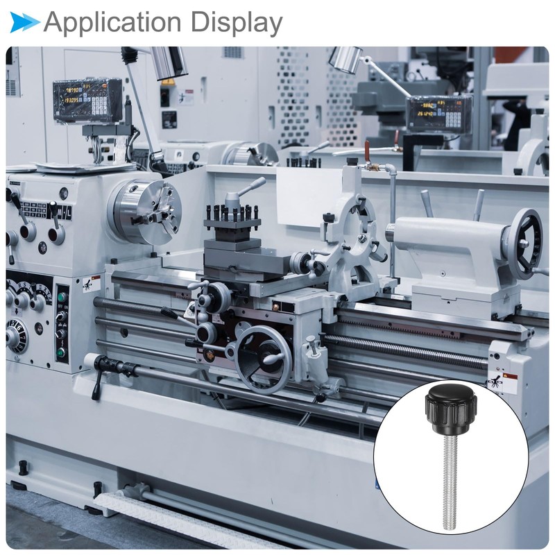 CoCud Knurled Thumb Screws, M4 Thread 30mm Thread Length, Plastic