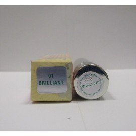 CLINIQUE LONG LAST LIPSTICK - SHADE 01 BRILLIANT - 0.14 OZ BOXED LOT OF 2