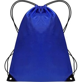 WESTWOOD FOX Drawstring Gym Bag String Bags Gym Sack Backpack PE Bags for Women Men Trainer Swimming Bag Travel Beach School Holidays Suitable for Sports,kids,Boys,Girls (Jet Blue, 1 pc)