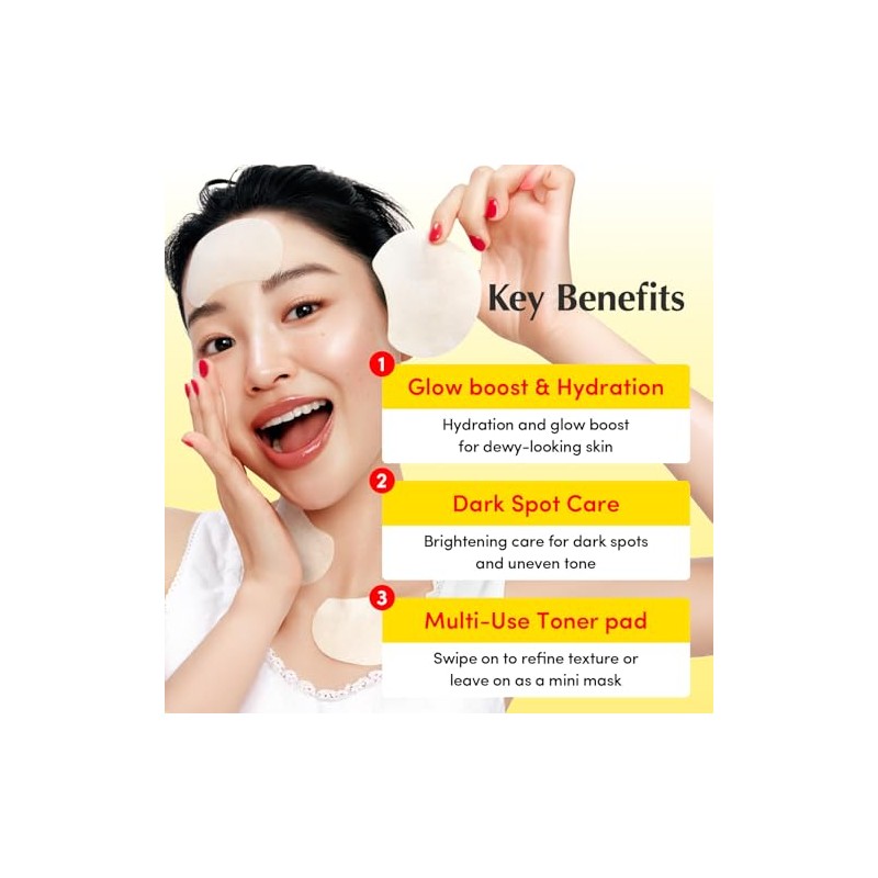 KISS NEW YORK Bright Vita Charge Toner Pads 70 Count