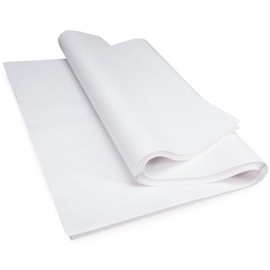 IDL Packaging SatinPack™ 24" x 36" White Tissue Paper Sheets, Pack of 100, Durable 20# (33 GSM) - Wrapping Tissue Paper Sheets for Gifts, Flower Bouquets, Christmas Packing Paper